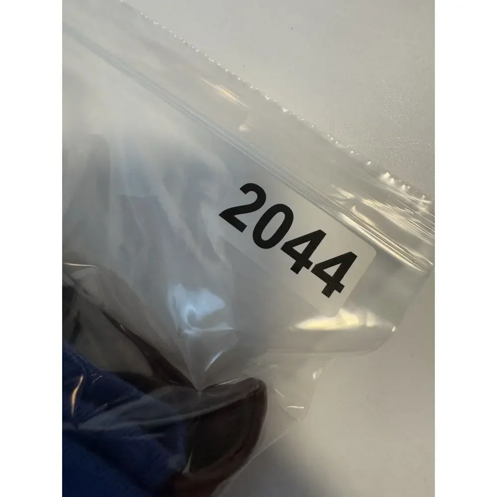 SCYE Midi Skirt 38 Blue Stretch Brown Leather Pencil Lined With Pockets Japan - Picture 13 of 13